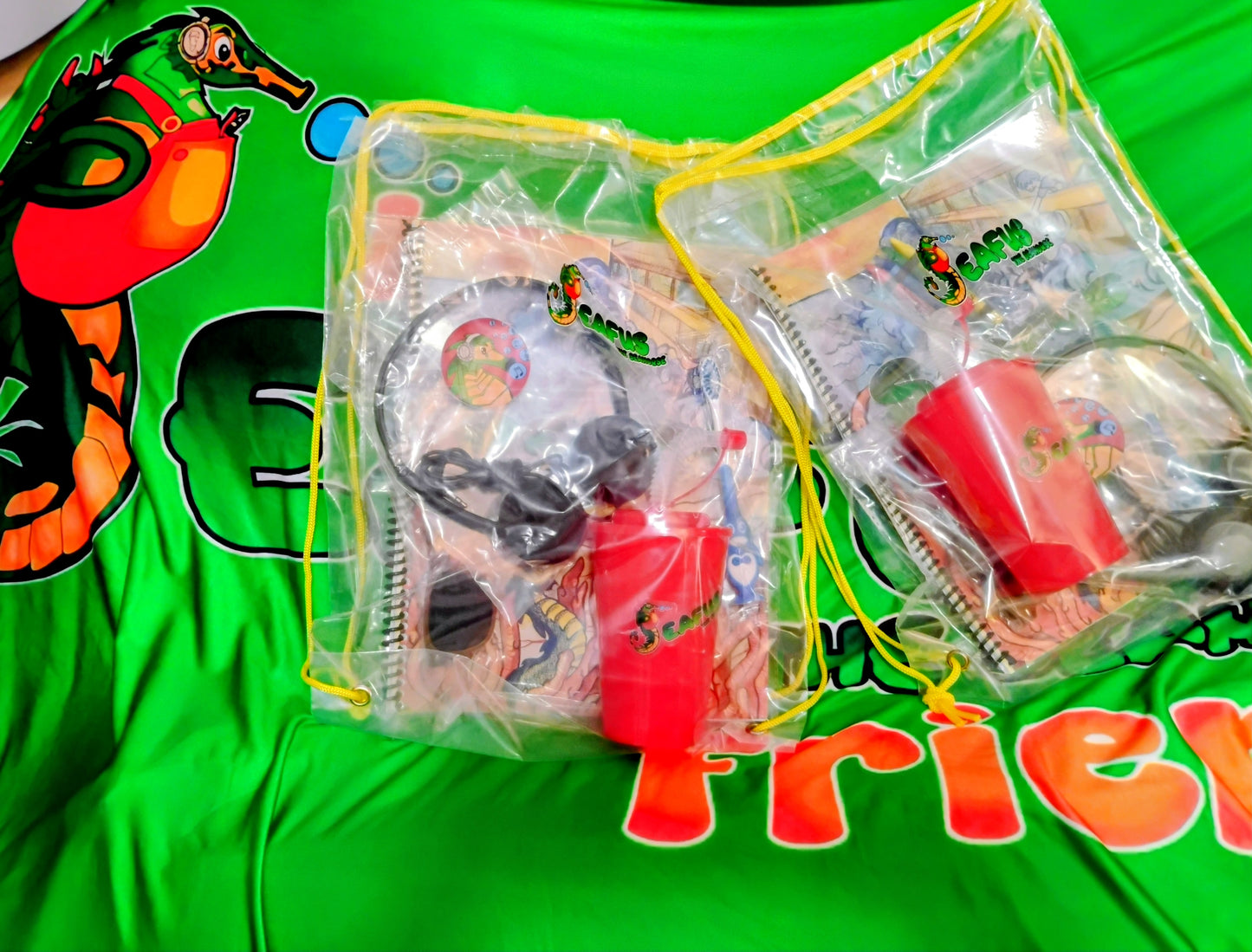 Seafus the Seahorse Hard Cover Book w/ Mini Swag Bag contents (Newest best value)