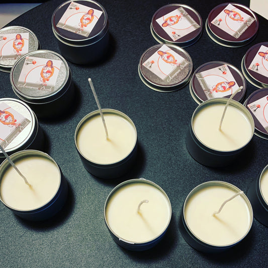 Soy Candle (Handmade) Anonymous Scents By: Tasha Renee'