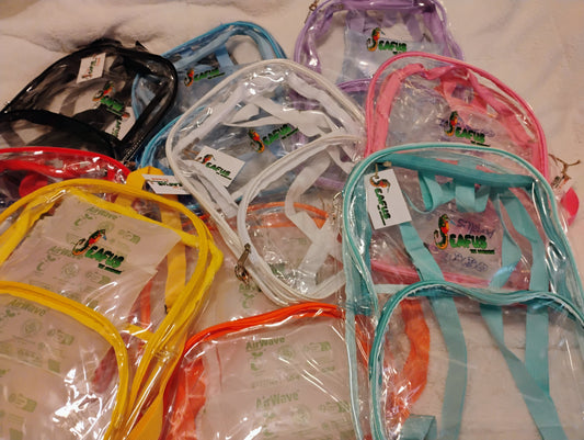 Seafus the Seahorse custom clear Swag Back-Pack only (no other contents)